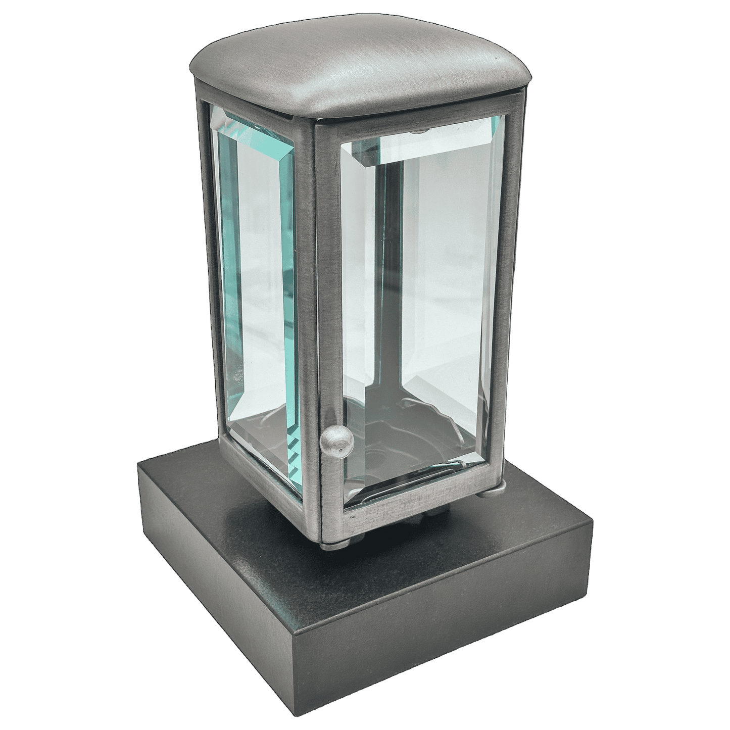 Grablaterne 1463 aus Aluminium auf Granitsockel Black