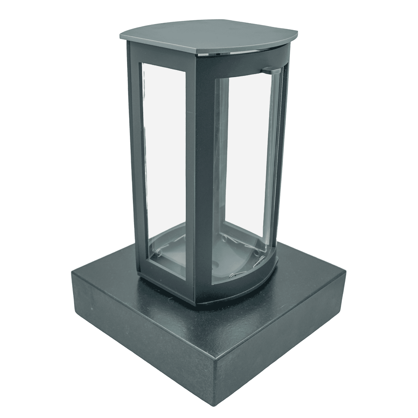 Grablaterne 1851 aus Aluminium auf Granitsockel Black