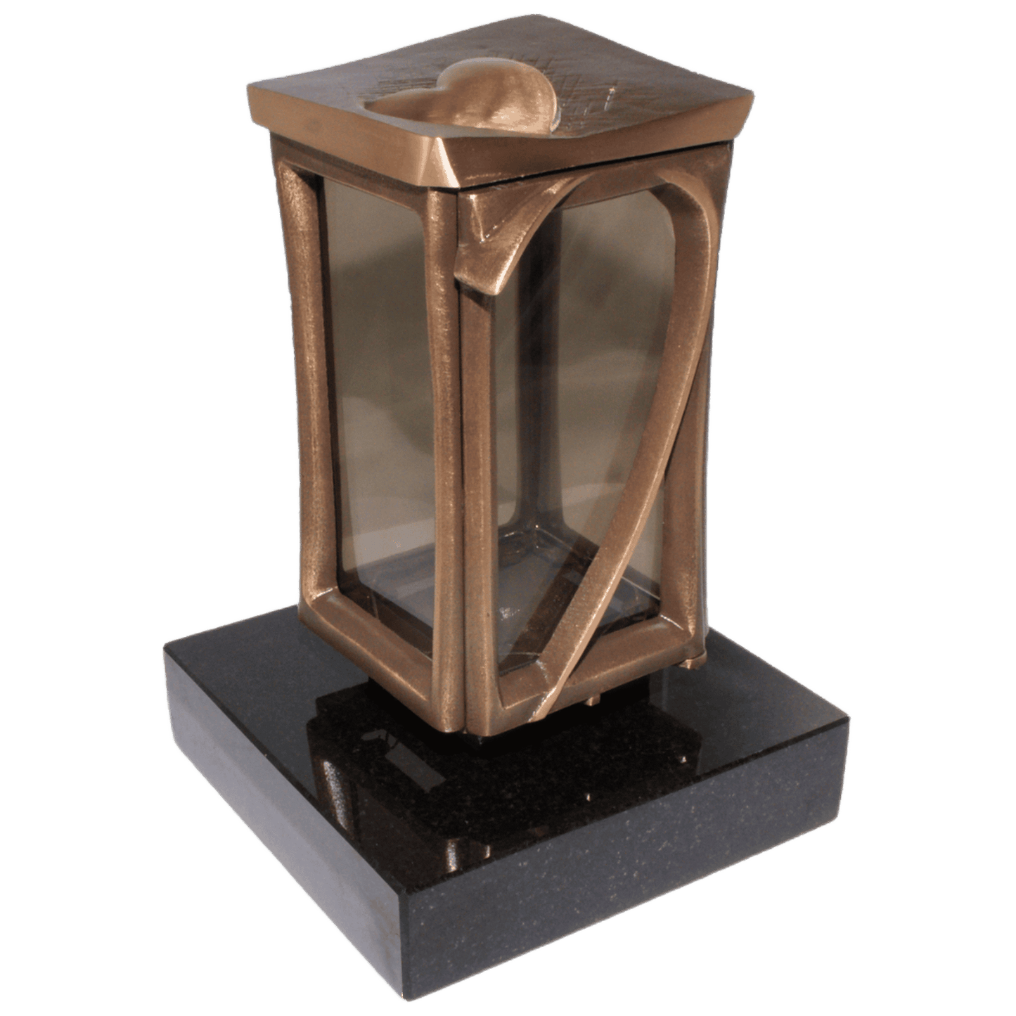 Grablaterne 51170 aus Bronze auf Granitsockel Black
