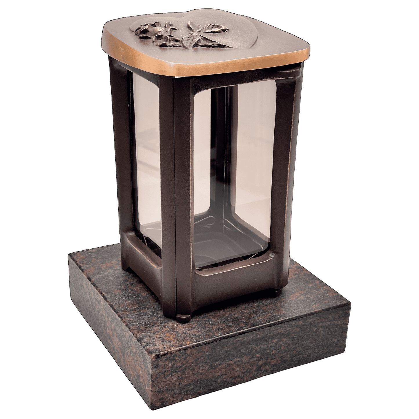 Grablaterne 57174 aus Bronze auf Granitsockel Aurindi