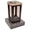 Grablaterne 57174 aus Bronze auf Granitsockel Paradiso