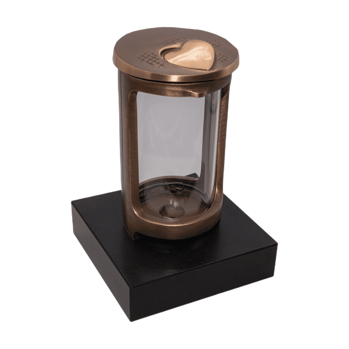 Grablaterne 57175 aus Bronze auf Granitsockel Black