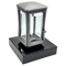 Grablaterne 94120 aus Aluminium auf Granitsockel Black