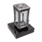 Grablaterne 94810 aus Aluminium auf Granitsockel Black