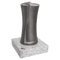 Grabvase 58001 aus Aluminium auf Granitsockel Viscont White