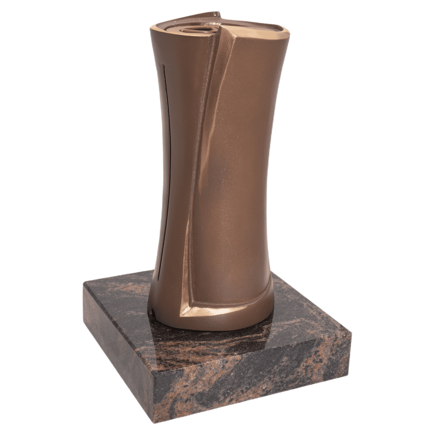 Grabvase 58001 aus Bronze auf Granitsockel Aurindi