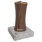 Grabvase 58001 aus Bronze auf Granitsockel Viscont White