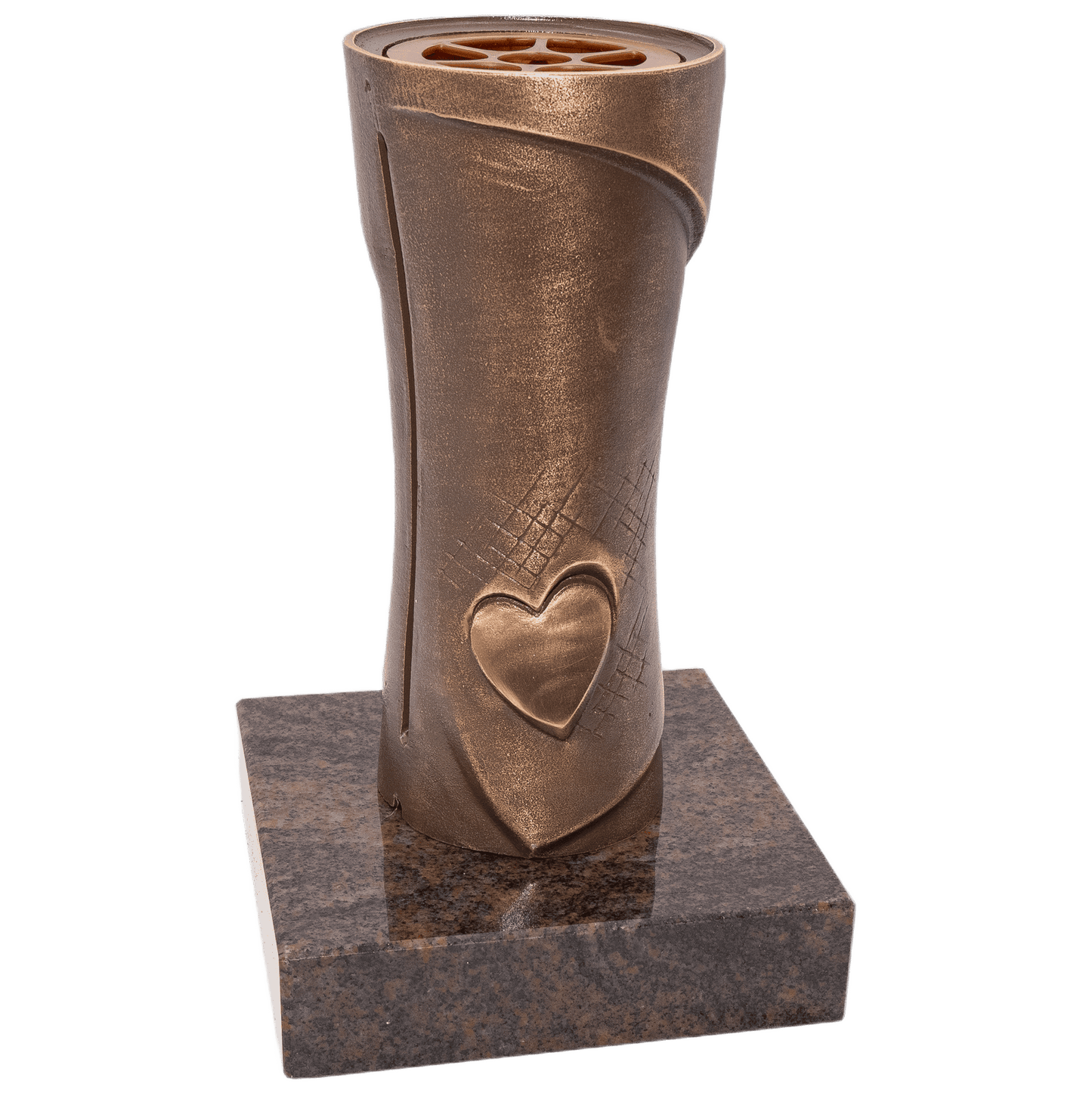 Grabvase 58170 aus Bronze auf Granitsockel Aurindi