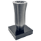 Grabvase 98733 aus Aluminium auf Granitsockel Black