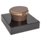 Weihwasserkessel 59001 aus Bronze auf Granitsockel Black