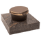 Weihwasserkessel 59001 aus Bronze auf Granitsockel Himalaya