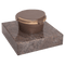 Weihwasserkessel 59001 aus Bronze auf Granitsockel Paradiso