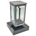 Grablaterne 1479 aus Aluminium auf Granitsockel Black