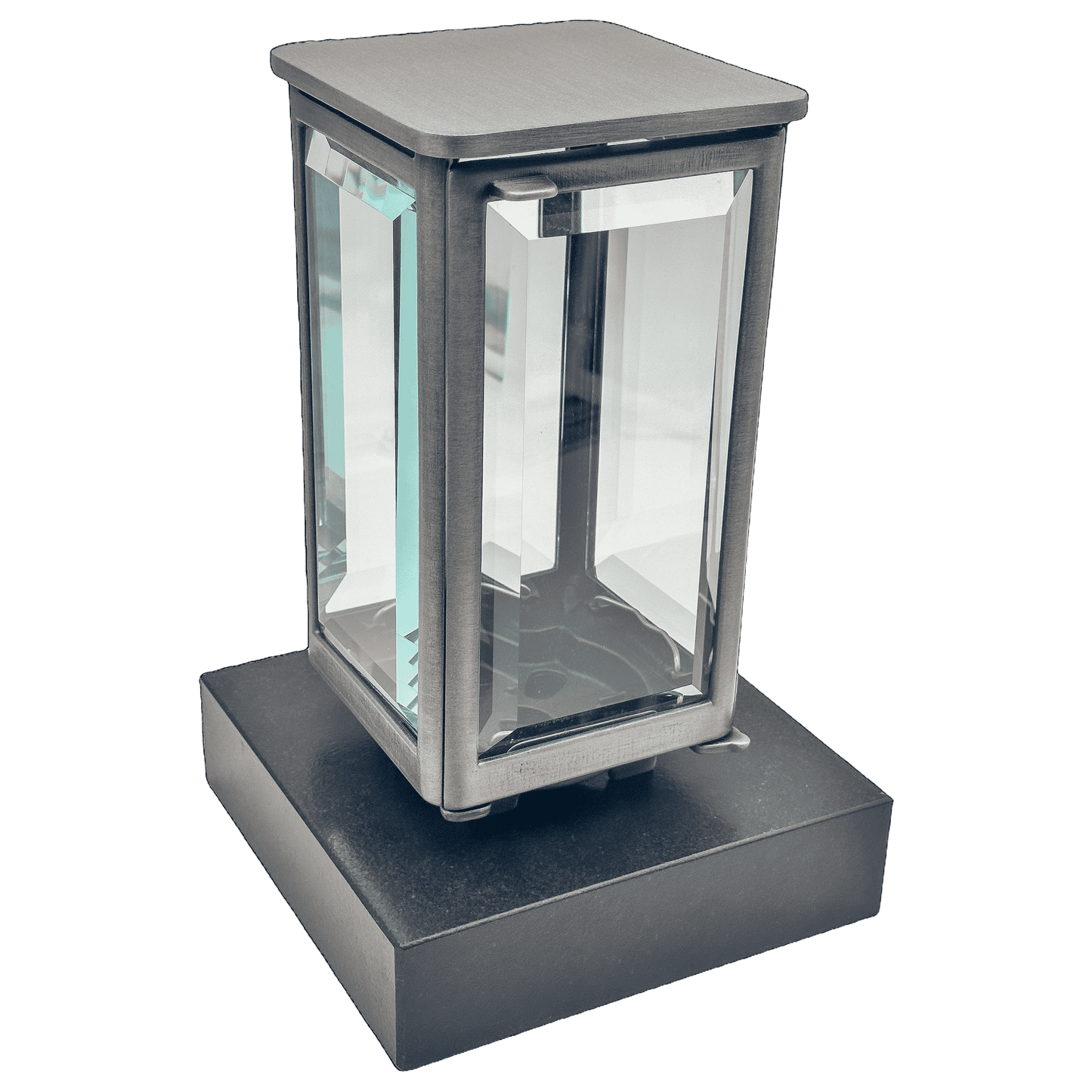 Grablaterne 1479 aus Aluminium auf Granitsockel Black