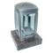 Grablaterne 1705 aus Aluminium auf Granitsockel Aurindi