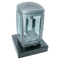 Grablaterne 1705 aus Aluminium auf Granitsockel Black
