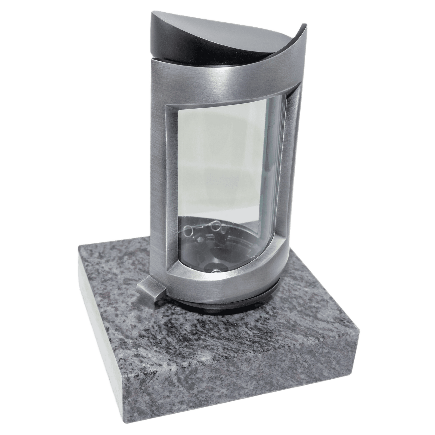 Grablaterne 1880 aus Aluminium auf Granitsockel Orion