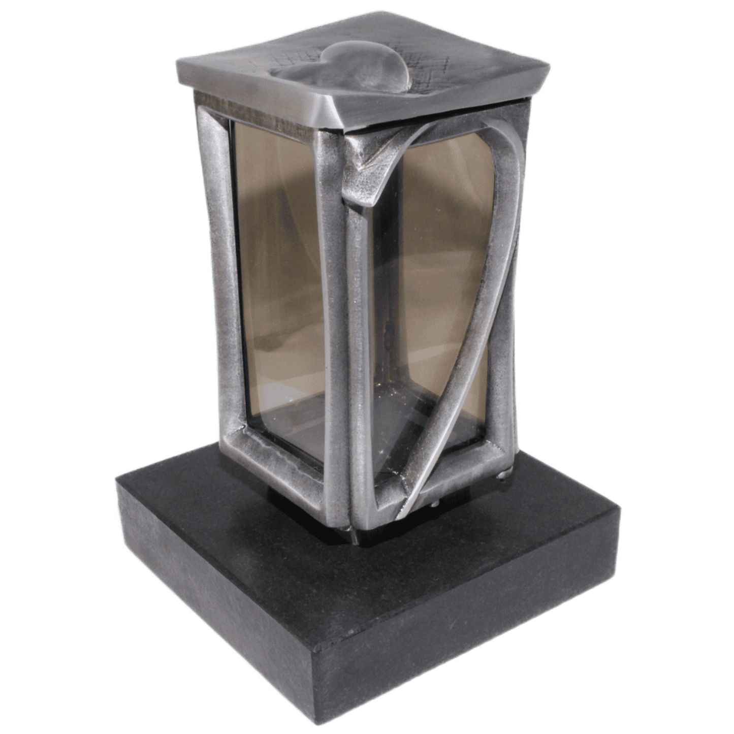 Grablaterne 51170 aus Aluminium auf Granitsockel Black