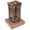 Grablaterne 51170 aus Bronze auf Granitsockel Multicolor