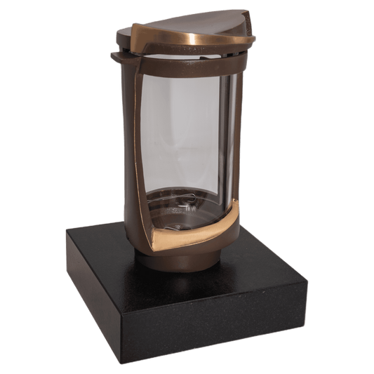 Grablaterne Modell 57001 auf Sockel Black