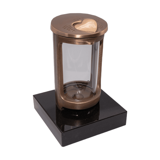 Grablaterne Modell 57175 auf Sockel Black
