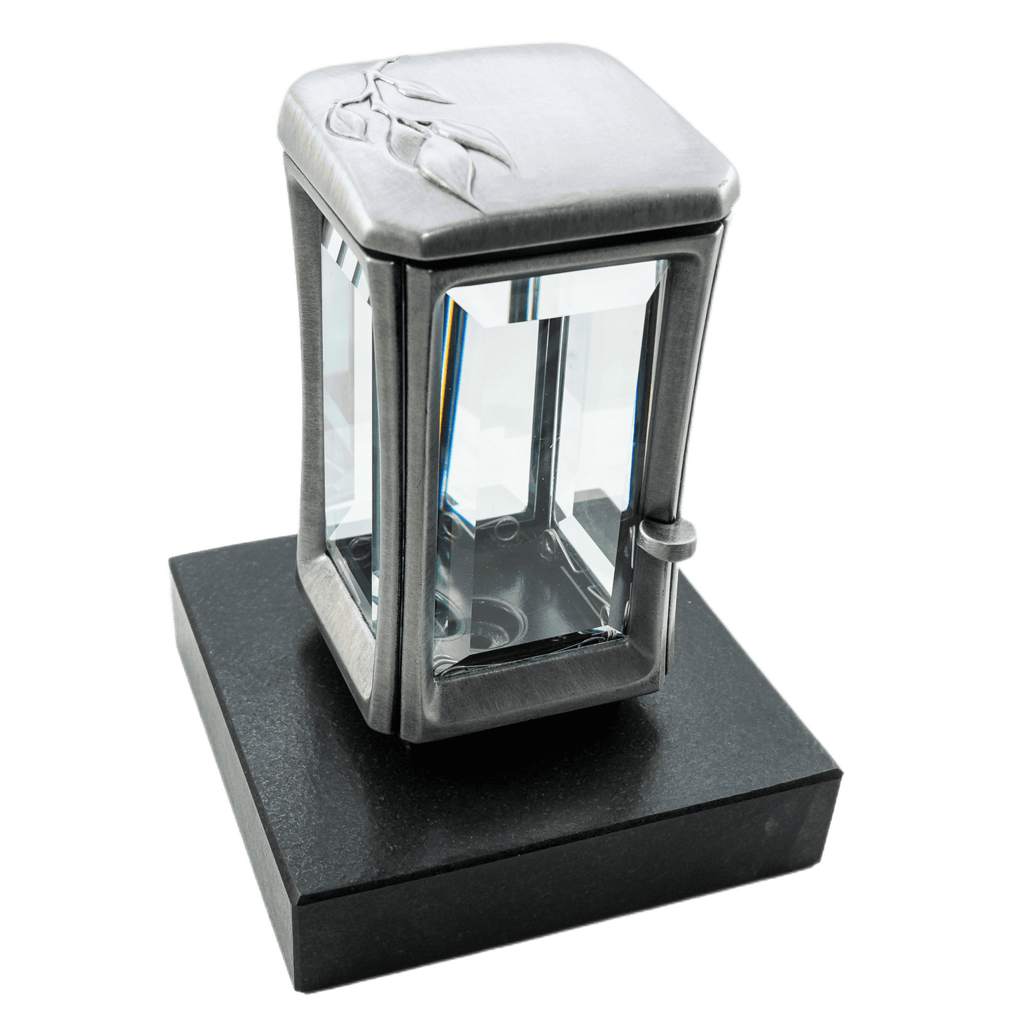 Grablaterne 57880 aus Aluminium auf Granitsockel Black