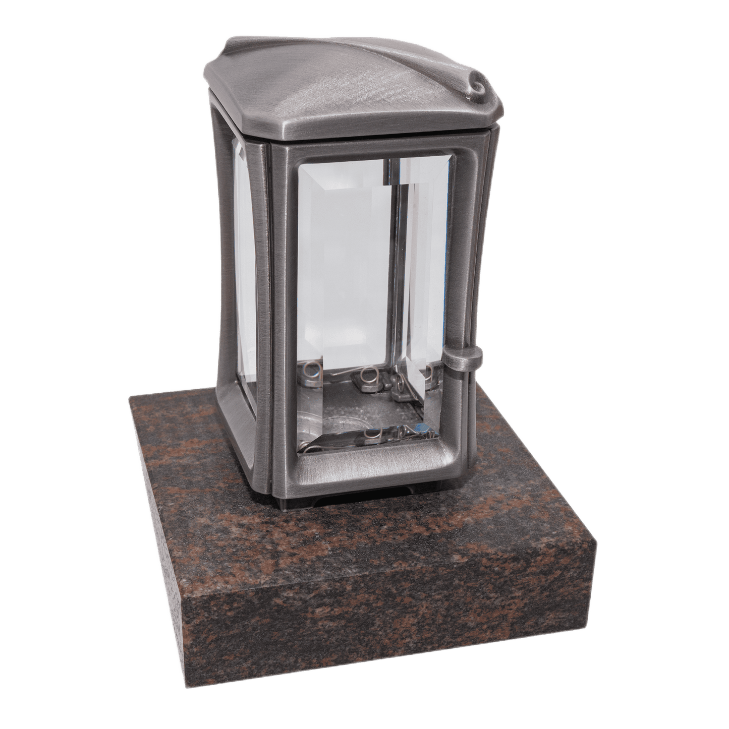 Grablaterne 94681 aus Aluminium auf Granitsockel Aurindi