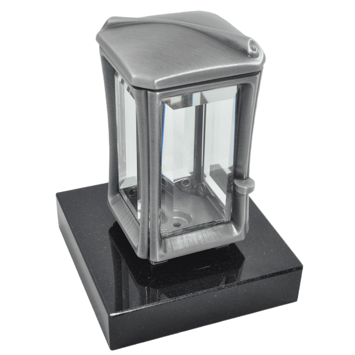 Grablaterne 94681 aus Aluminium auf Granitsockel Black