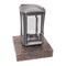 Grablaterne 94681 aus Aluminium auf Granitsockel Multicolor