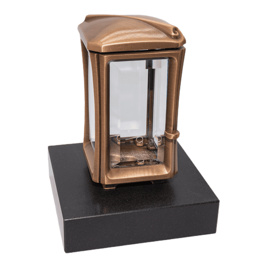 Grablaterne Modell 94681 auf Sockel Black