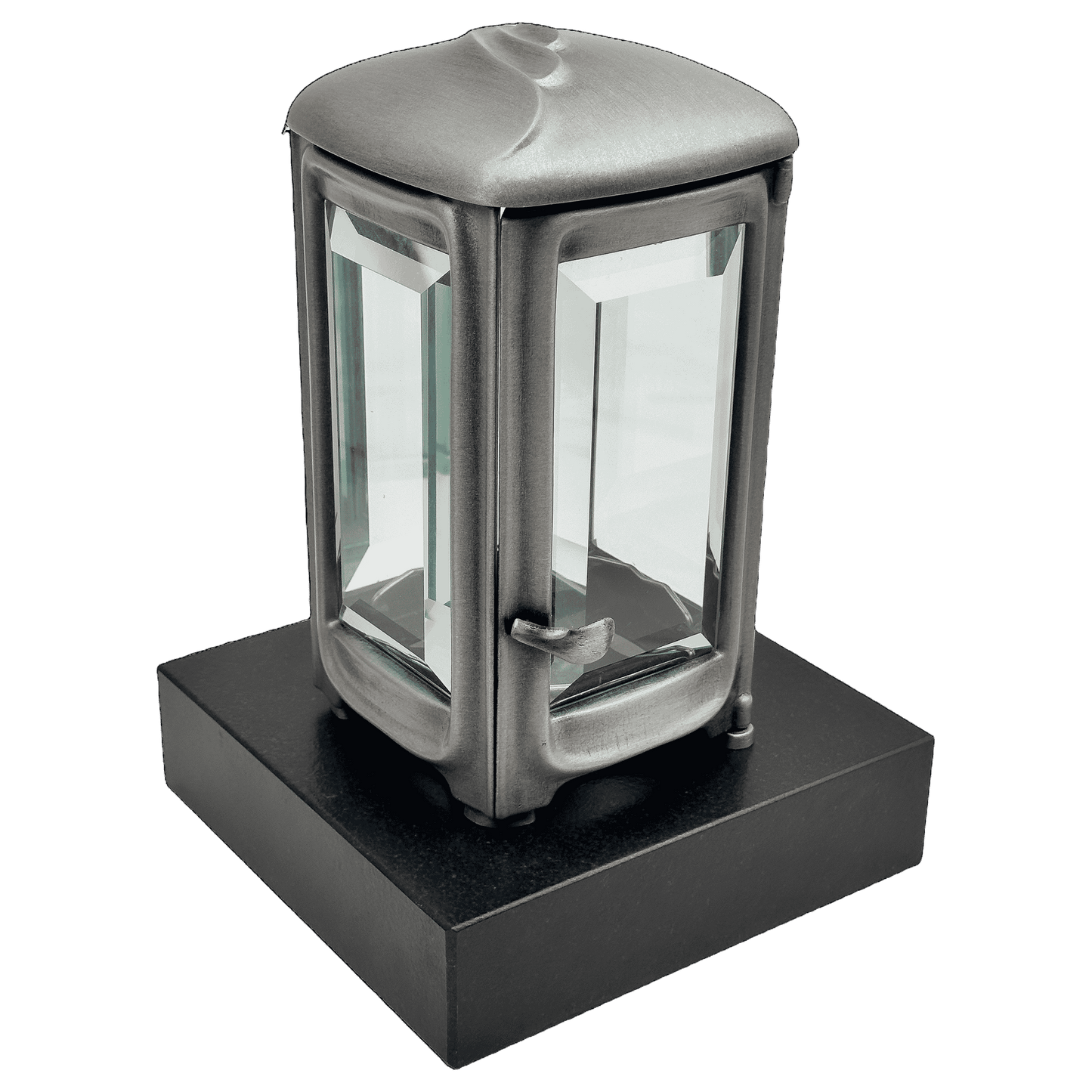 Grablaterne 94720 aus Aluminium auf Granitsockel Black