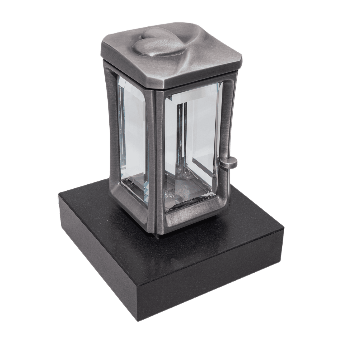 Grablaterne 94810 aus Aluminium auf Granitsockel Black