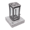 Grablaterne 94810 aus Aluminium auf Granitsockel Viscont White