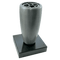 Grabvase 1705 aus Aluminium auf Granitsockel Black