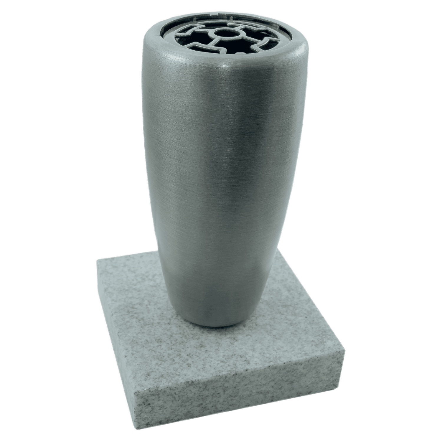 Grabvase Modell 1705 auf Sockel Viscont White