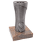 Grabvase 58170 aus Aluminium auf Granitsockel Multicolor