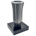 Grabvase 98733 aus Aluminium auf Granitsockel Black