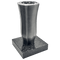 Grabvase 98733 aus Aluminium auf Granitsockel Nero Impala