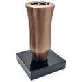 Grabvase 98733 aus Messing auf Granitsockel Black