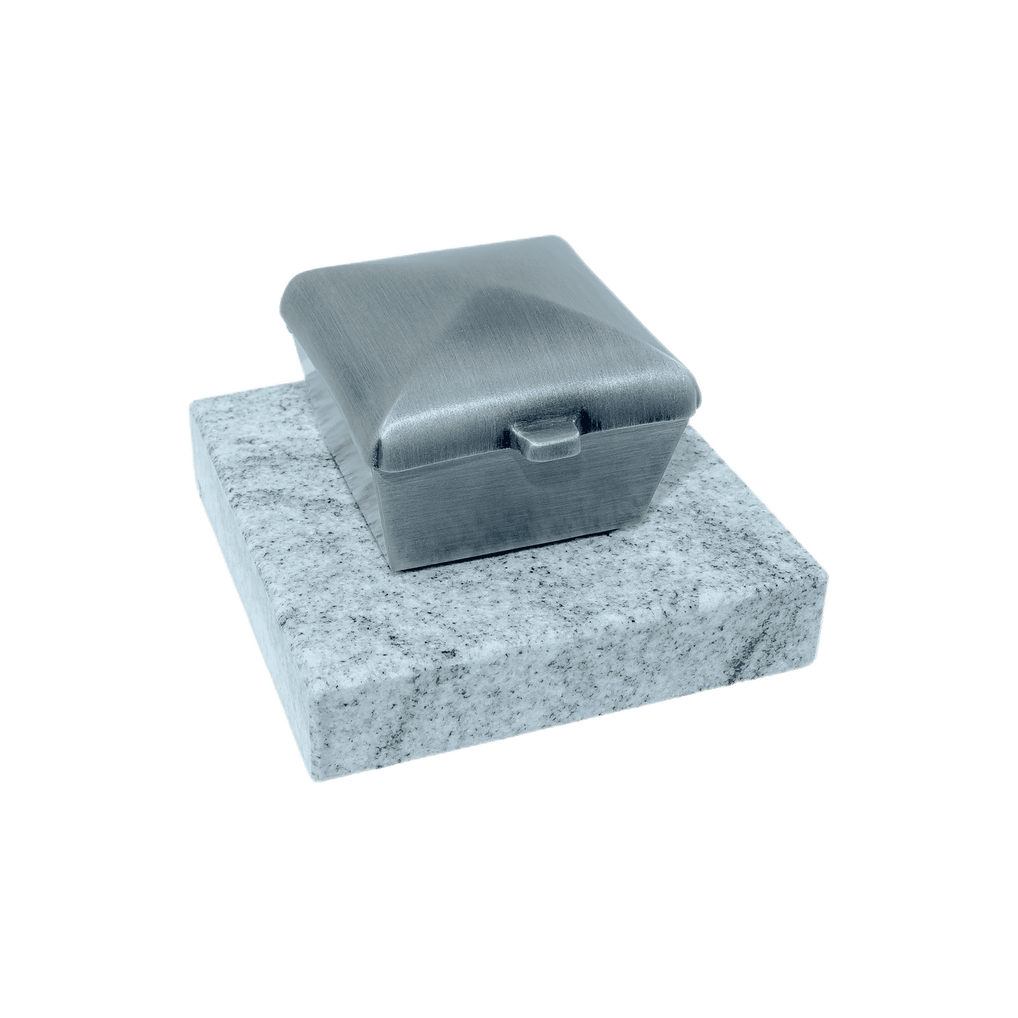Weihwasserkessel 1705 aus Aluminium auf Granitsockel Viscont White