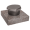 Weihwasserkessel 59001 aus Aluminium auf Granitsockel Multicolor