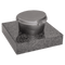 Weihwasserkessel 59001 aus Aluminium auf Granitsockel Nero Impala