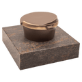 Weihwasserkessel 59001 aus Bronze auf Granitsockel Aurindi