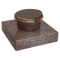Weihwasserkessel 59001 aus Bronze auf Granitsockel Multicolor