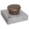Weihwasserkessel 59001 aus Bronze auf Granitsockel Viscont White